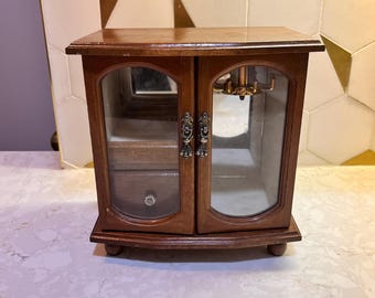 Vintage Wood Jewelry Box  Vintage