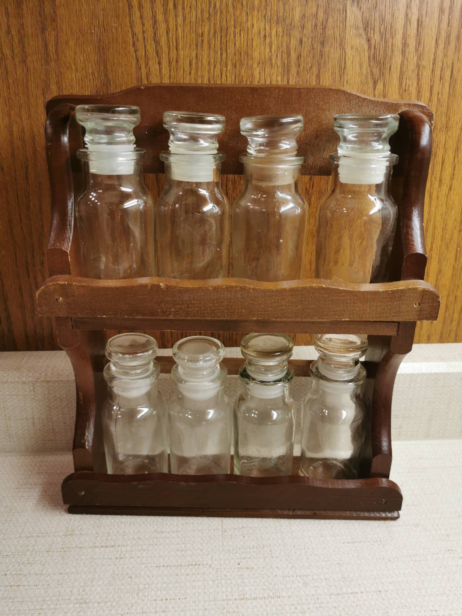 Vintage Apothecary Jar Spice Rack Vintage 60s 70s - Etsy