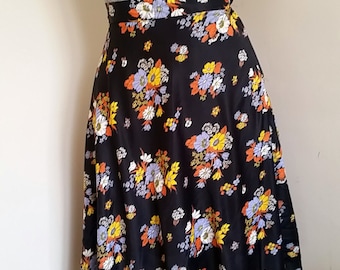 Vintage Floral A Line Skirt