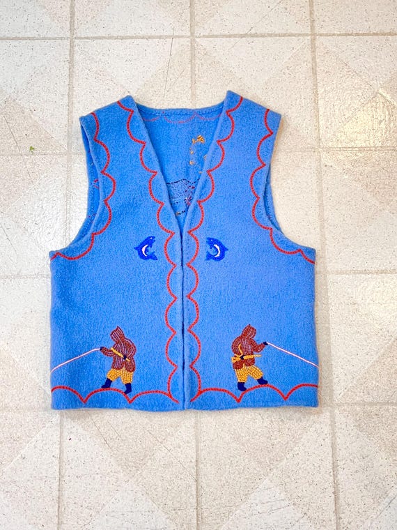 Vintage Inuit Vest Beautiful Handmade Intuit Regalia Art