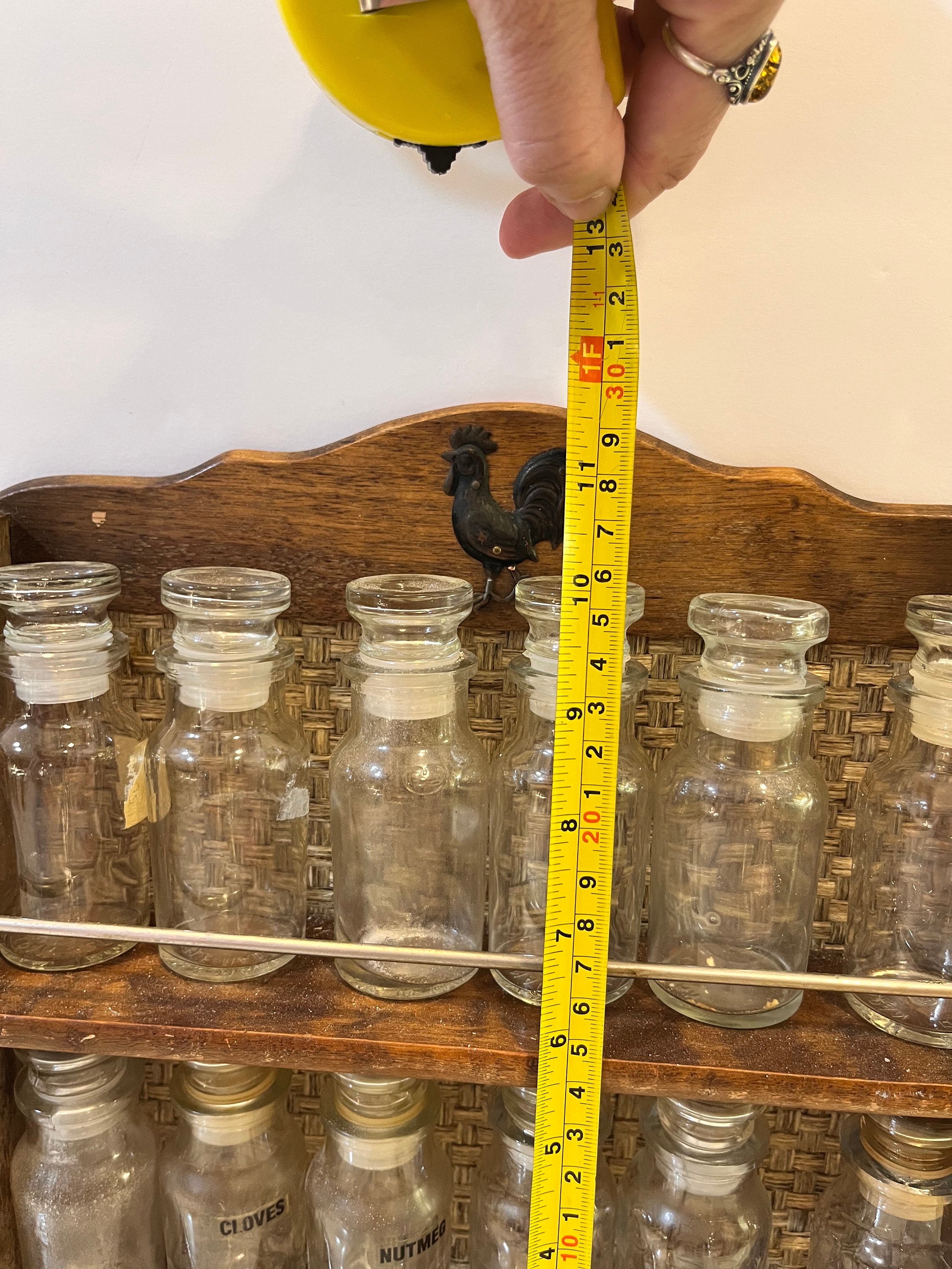 Vintage Apothecary Jar Spice Rack Vintage 60s 70s - Etsy