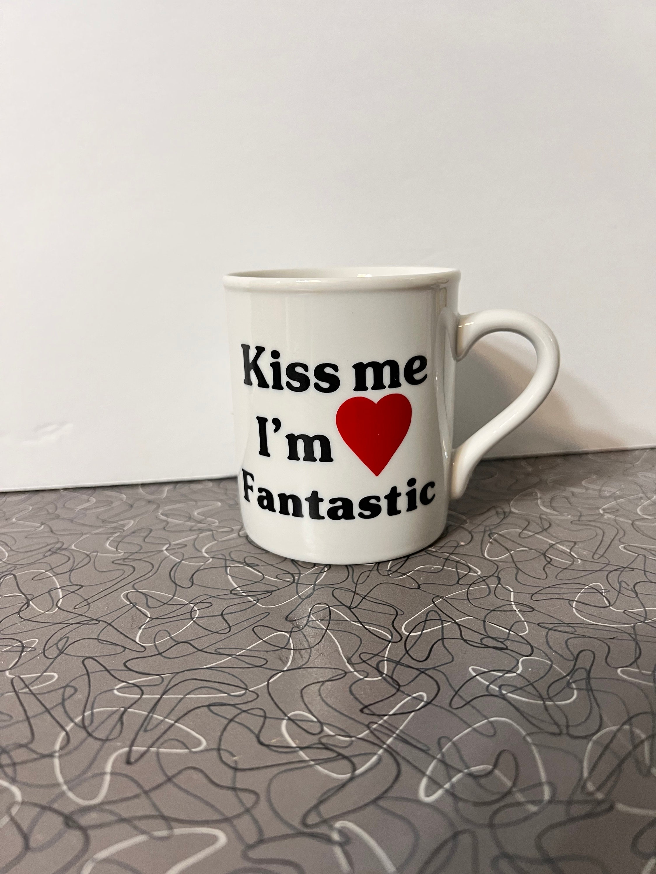 Glass Coffee Mug set of 2 ( I KISS BETTER THAN I COOK )