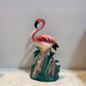 Vintage 1950s Flamingo Planter