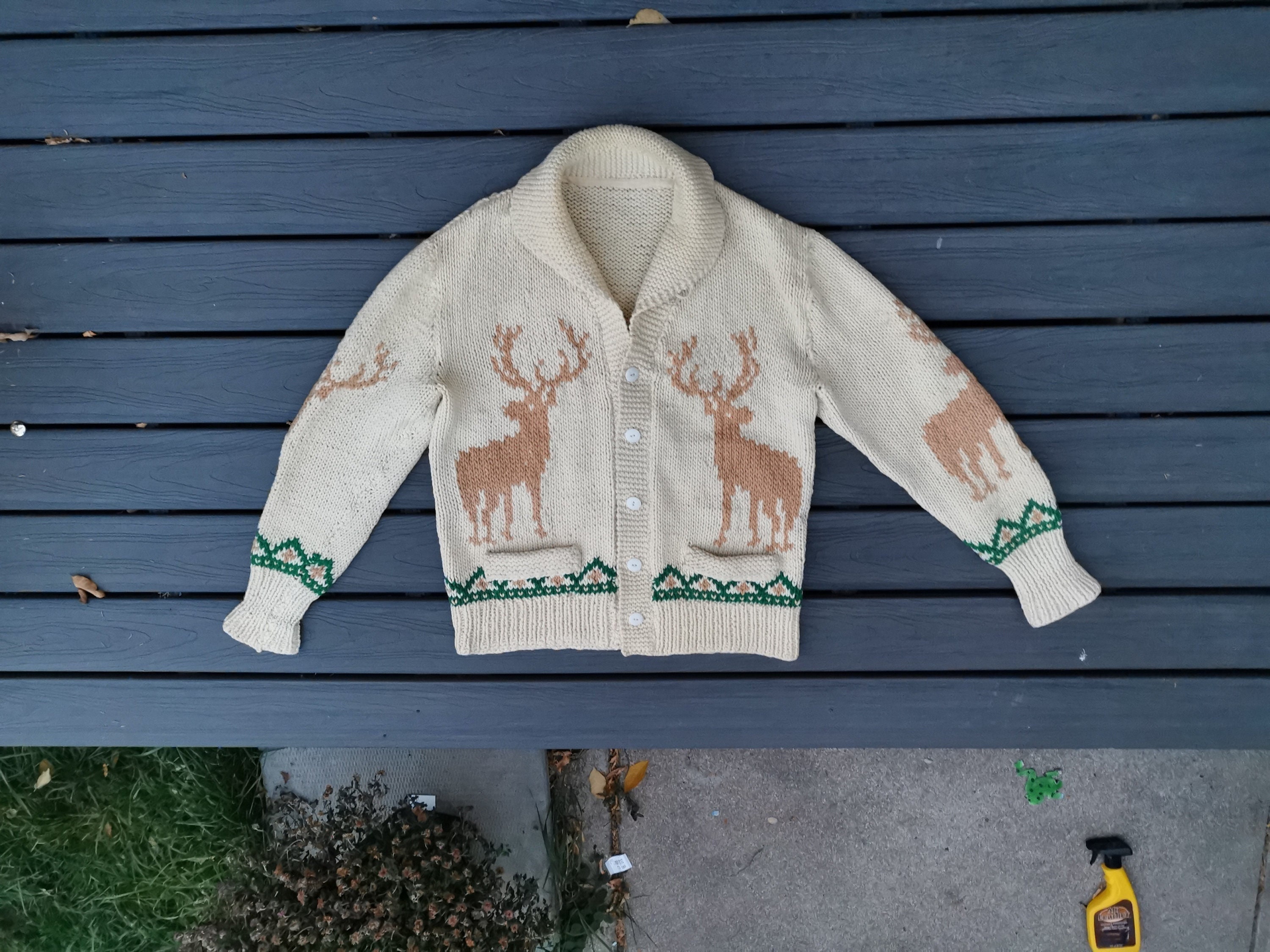 トップス ANDMARY Mary knit cowichan Camel ANDMARY】Mary knit cowichan