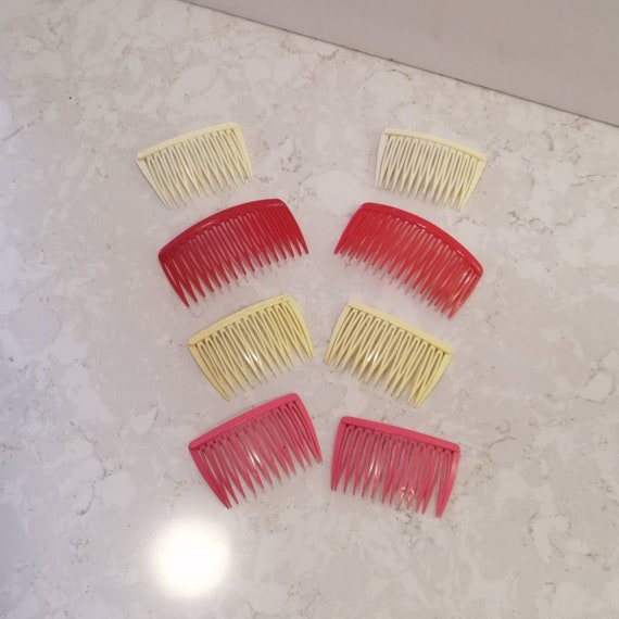 Vintage 80’s Cream Hair Combs Vintage  main image 4