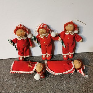 Vintage 1980&#39;s Cabbage Patch Kids Christmas Ornaments Christmas