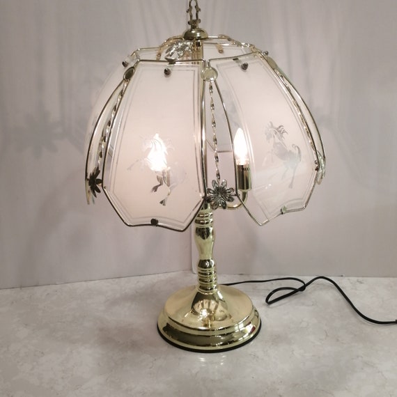 Brass touch lamp deals