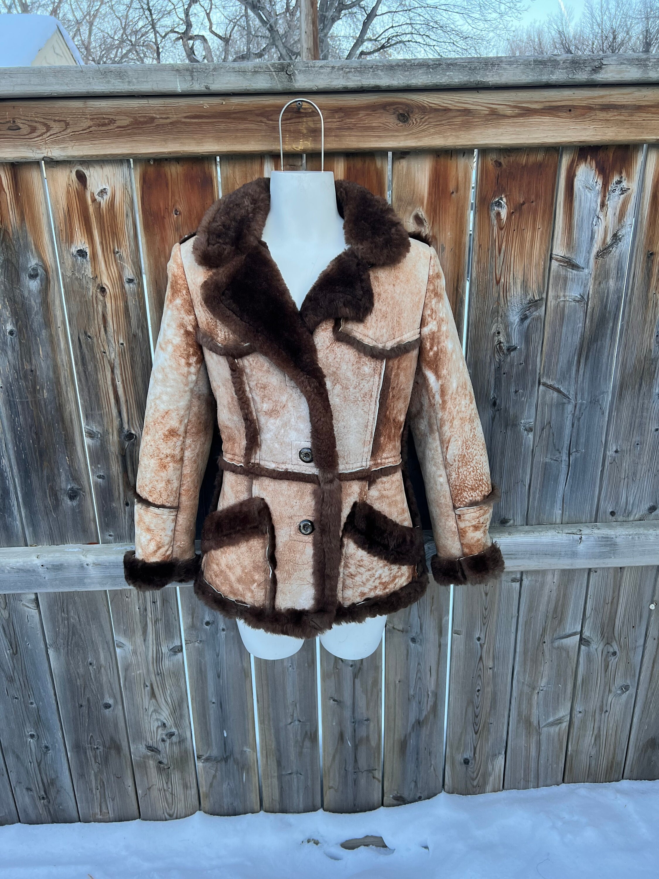 fitted sheepskin jacket