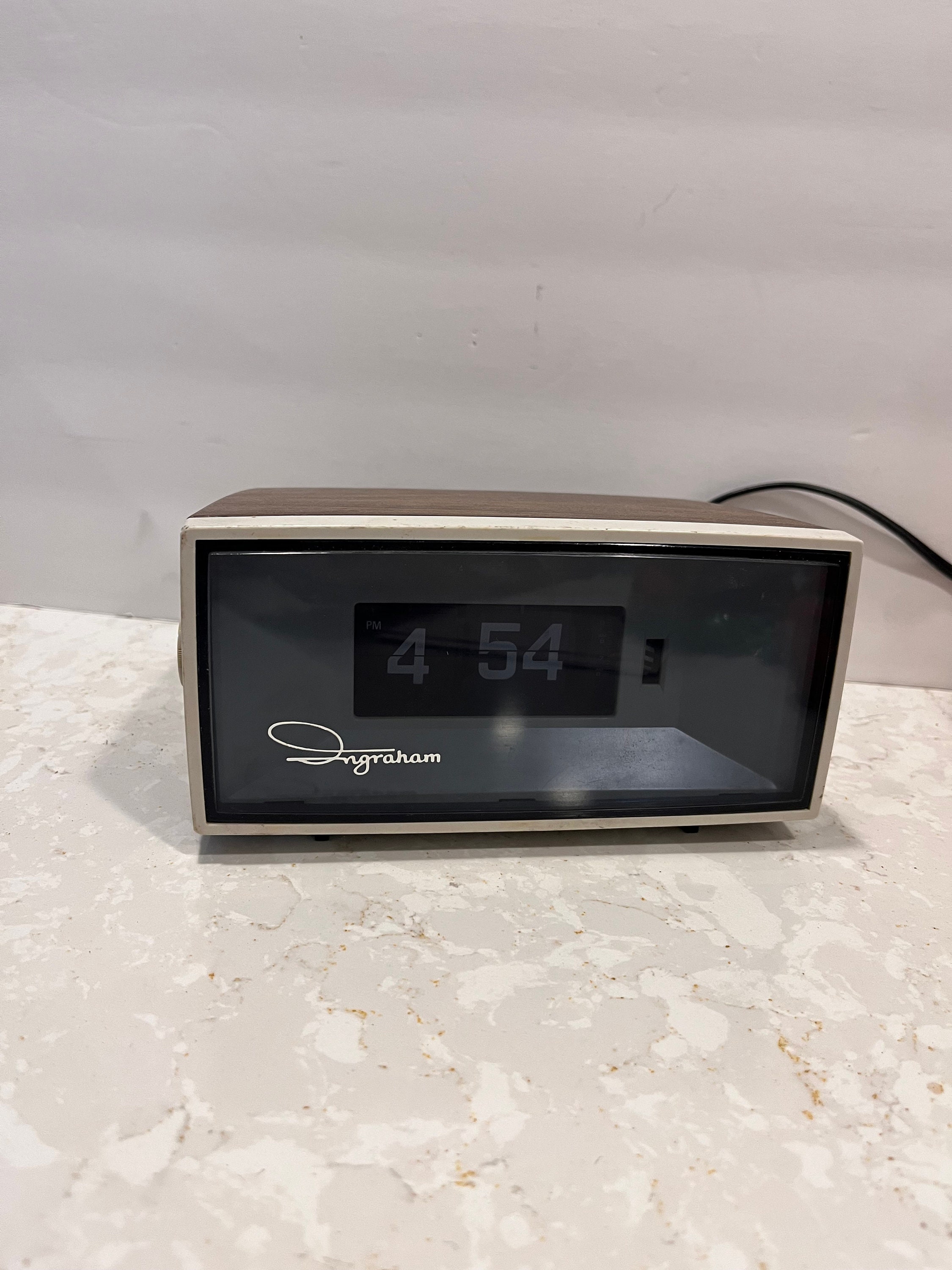 Vintage Sanyo Alarm Clock Radio, Digital Green LED, Tested
