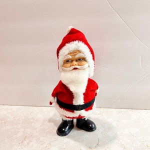 Vintage Rubber face Santa 1950s