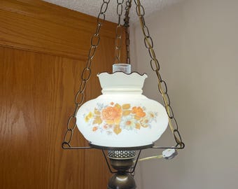 Vintage Gone With The Wind Swag Lamp Grannycore Cottagecore Cute
