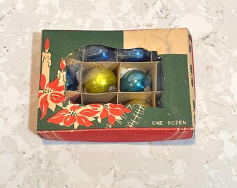 Mercury Glass Christmas Ornaments Vintage Miniature