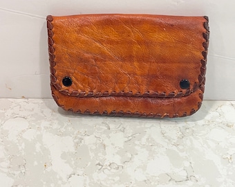 Vintage Mens Wallet 1960's Leather