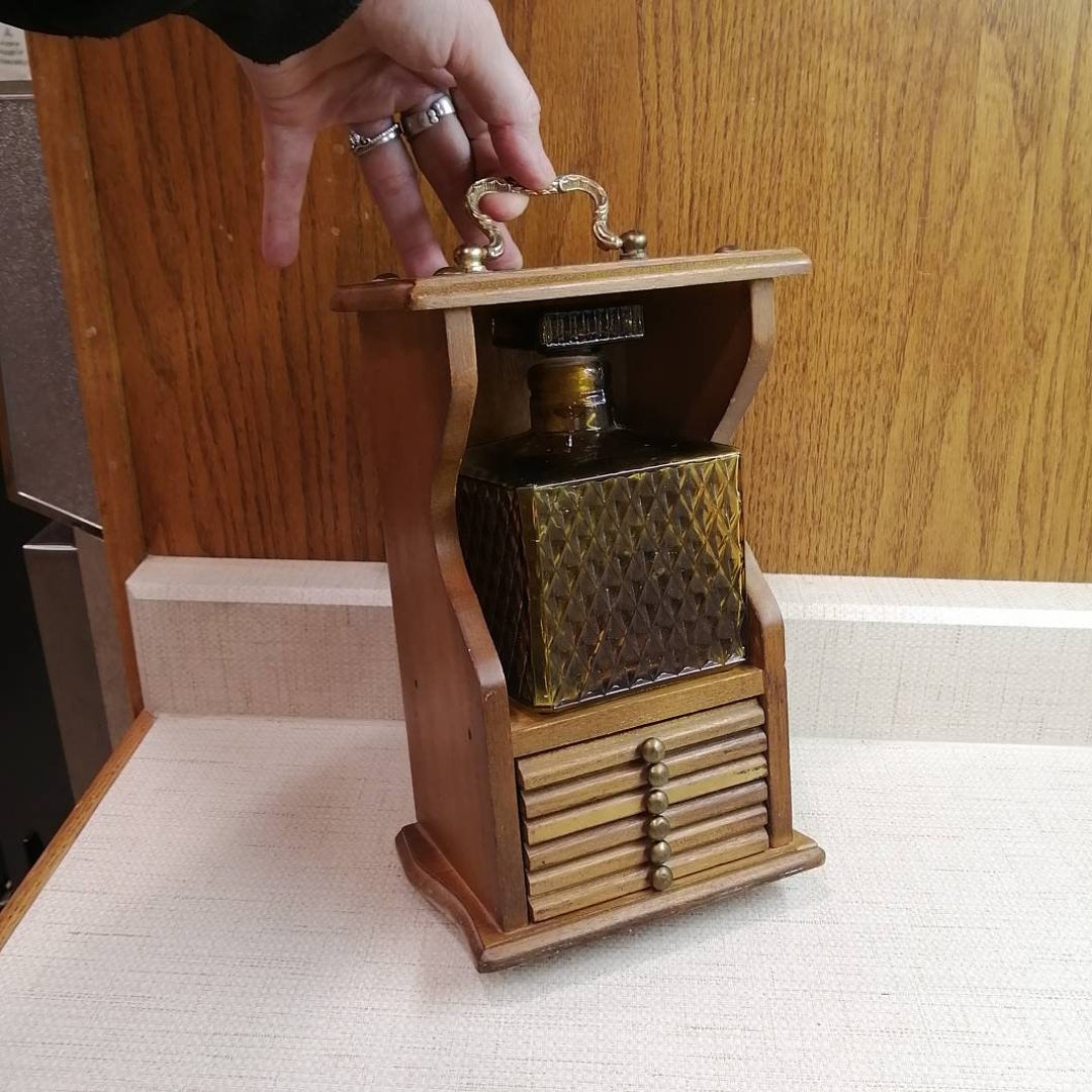 Tiny Liquor With Decanter and Coasters Etsy