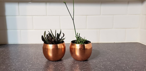 Vintage Copper Pod Planter Pair Mid Century Modern Coppercraft Guild - Etsy