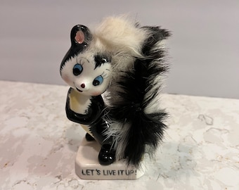 Vintage Kitschy Skunk Figurine Japan Kistch Cute