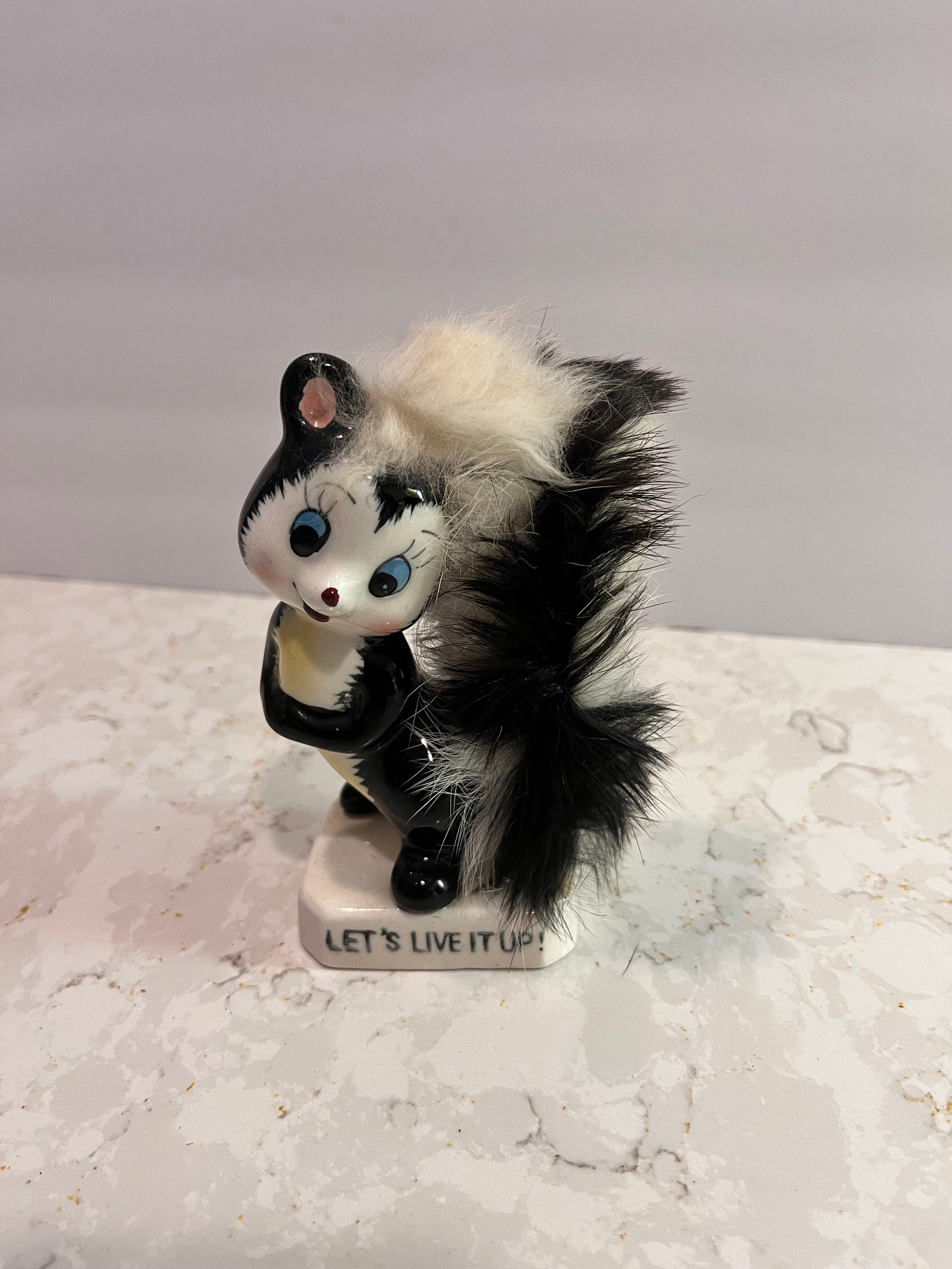 Vintage Kitschy Skunk Figurine Japan Kistch Cute - Etsy