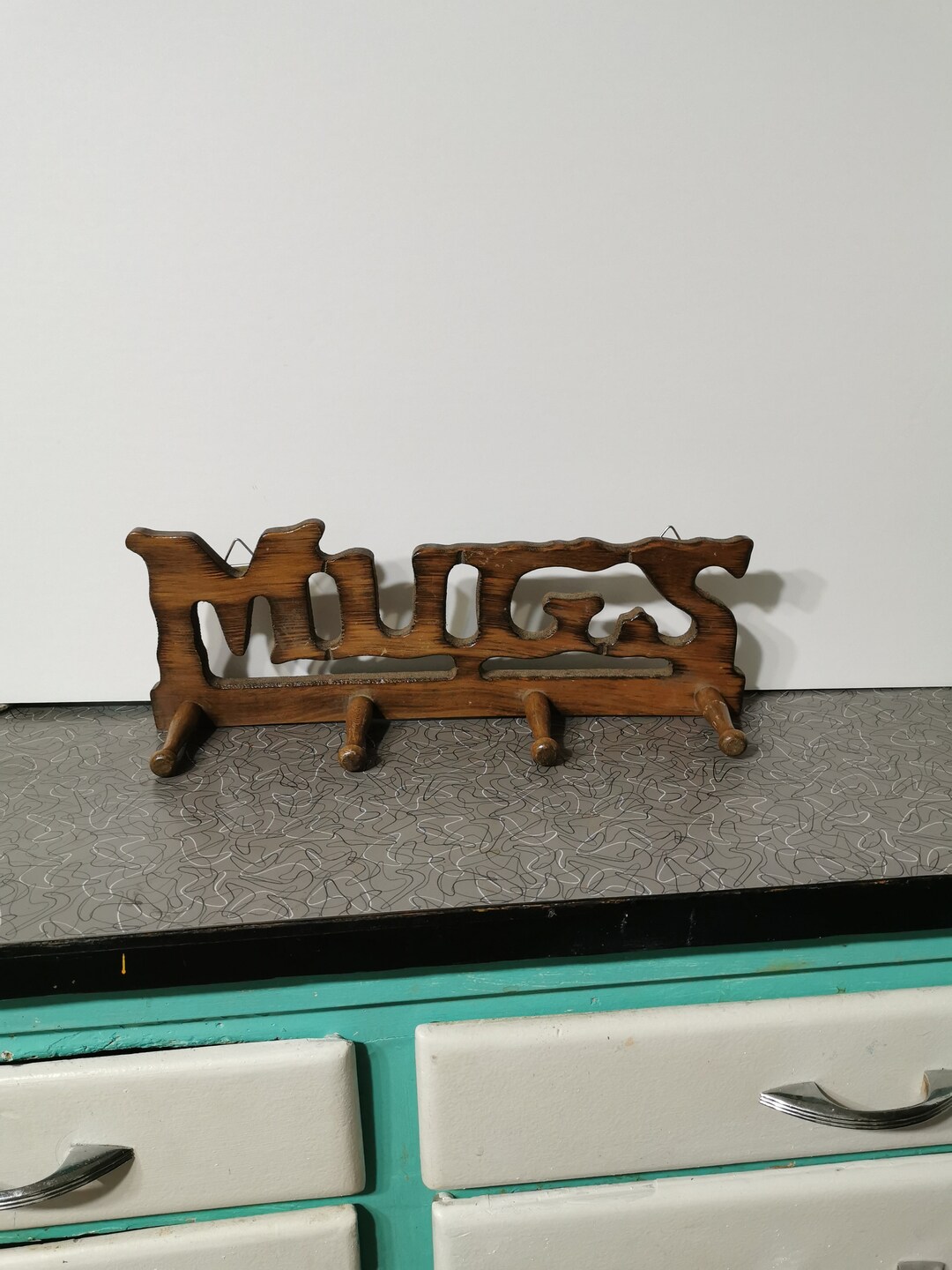Vintage Mug Rack Wooden - Etsy
