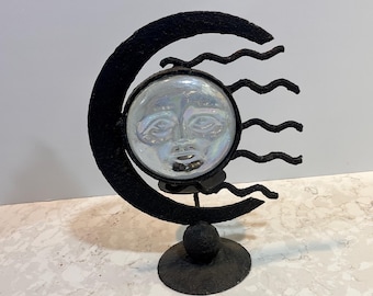Fer céleste vintage ? Bougeoirs Soleil Lune Bougeoirs Soleil