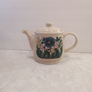 1940&#39;s-50&#39;s Pink Tulip Teapot by Sadler England Mid Century Vintage Teapot