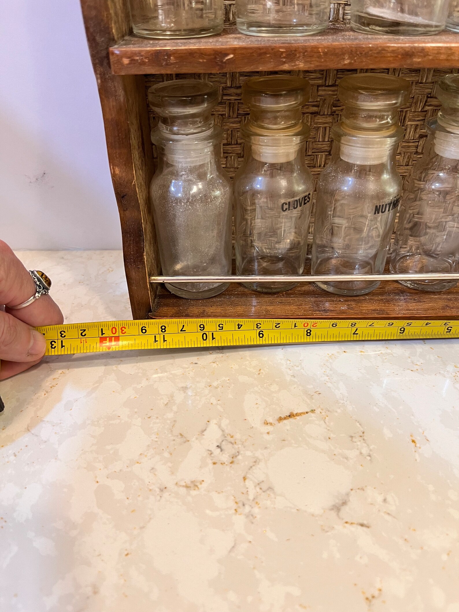 Vintage Apothecary Jar Spice Rack Vintage 60s 70s - Etsy