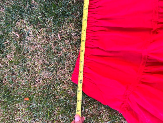 Vintage Blood Red Petticoat Crinoline Small to La… - image 6