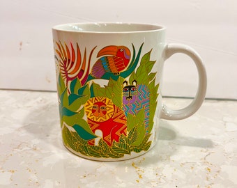 Vintage The Secret Jungle Mug By Laurel Burch