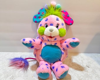 Vintage Cheerleader 28 cm Pom Pom Popples Plush Party Popple Mattel