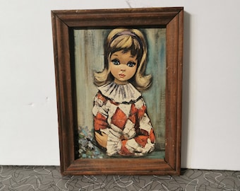 Maio Big Eye Girl Harlequin Print mini size