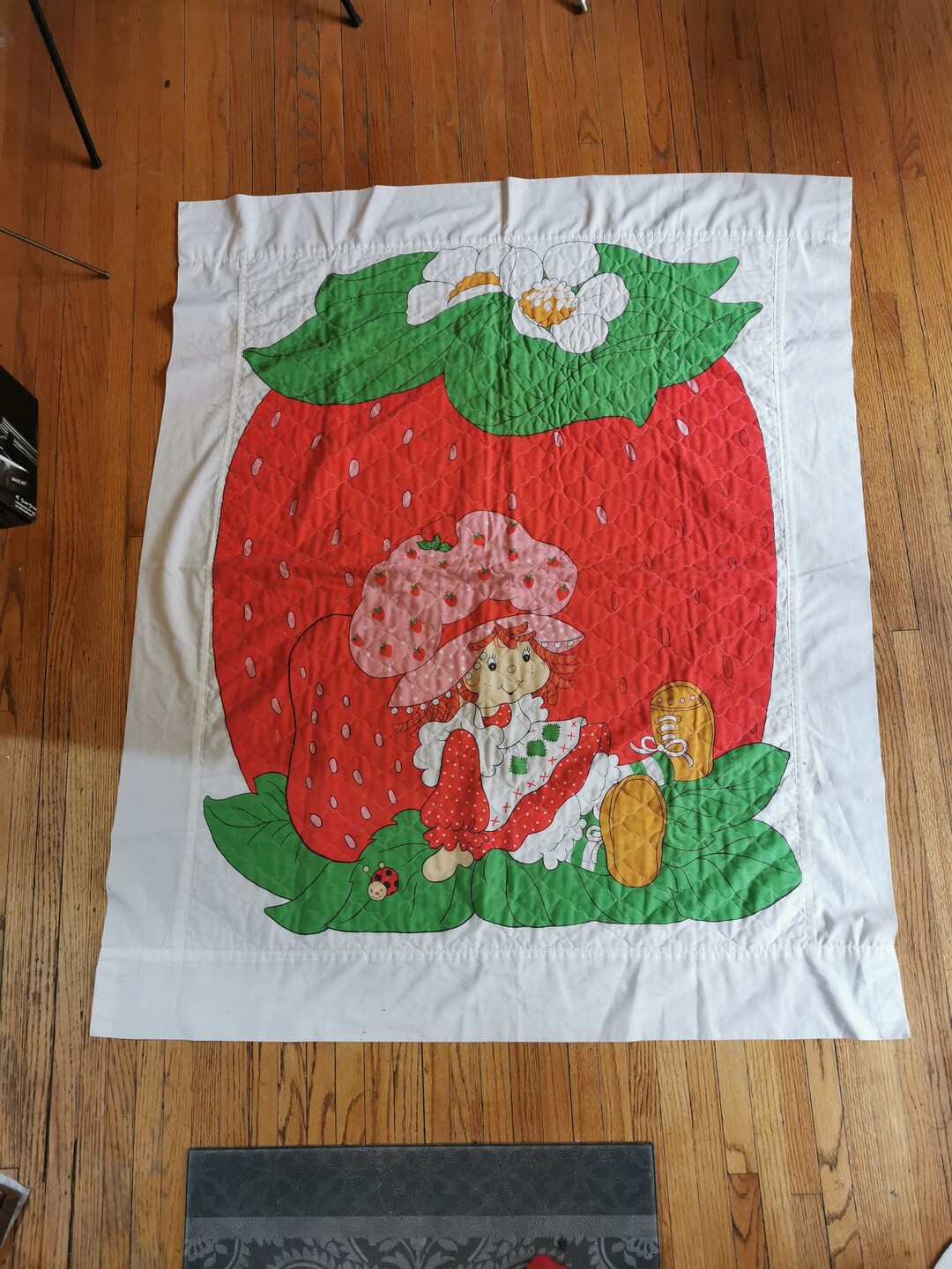 Vintage Strawberry Shortcake Quilt Vintage Etsy