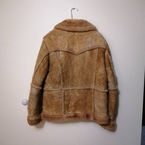 Shearling Vintage Unisex Coat Mens Ladies Vintage… - image 2