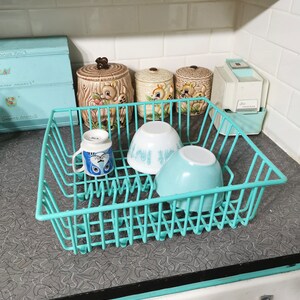 Mint green dish drainer hotsell