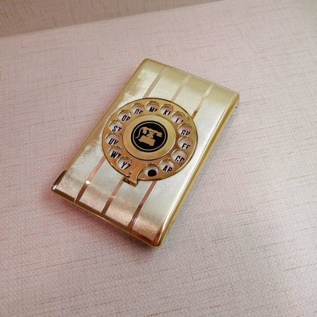 Vintage Gold Rotary Address Book Etsy