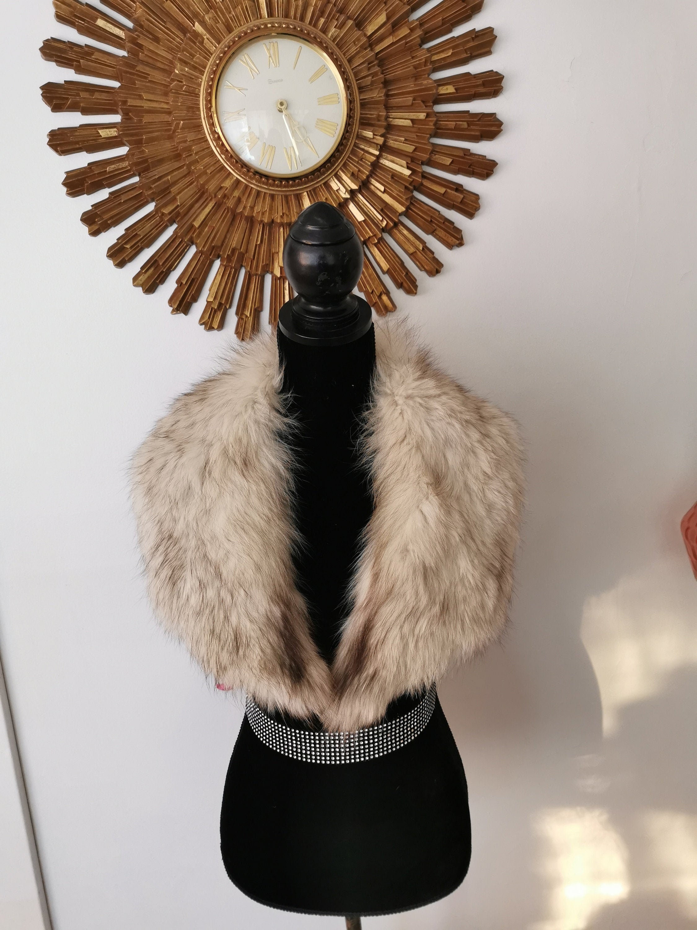 Fox fur collar vintage deals