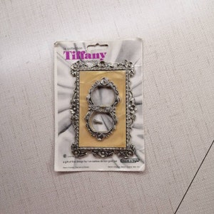 Vintage Metal Light Switch Cover Gold Holographic Hollywood Regency Vintage Switchplate Light Switch Cover