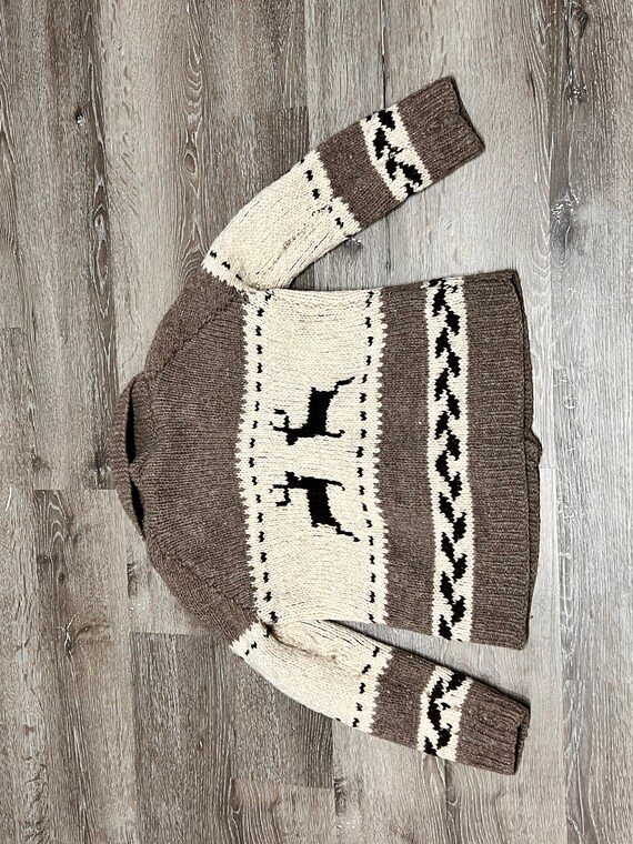 Vintage Petite Cowichan Sweater Vintage Ladies Co… - image 5