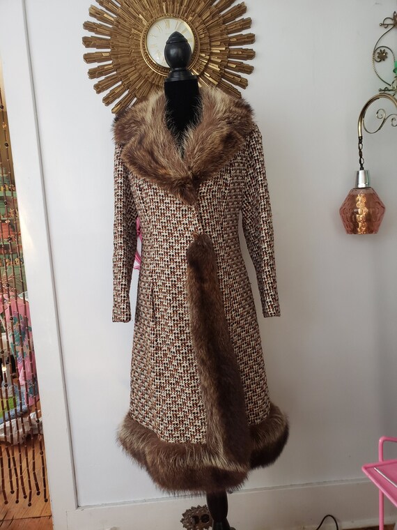 Mod Wool Coat Vintage 1970s Mod Coat 1970s