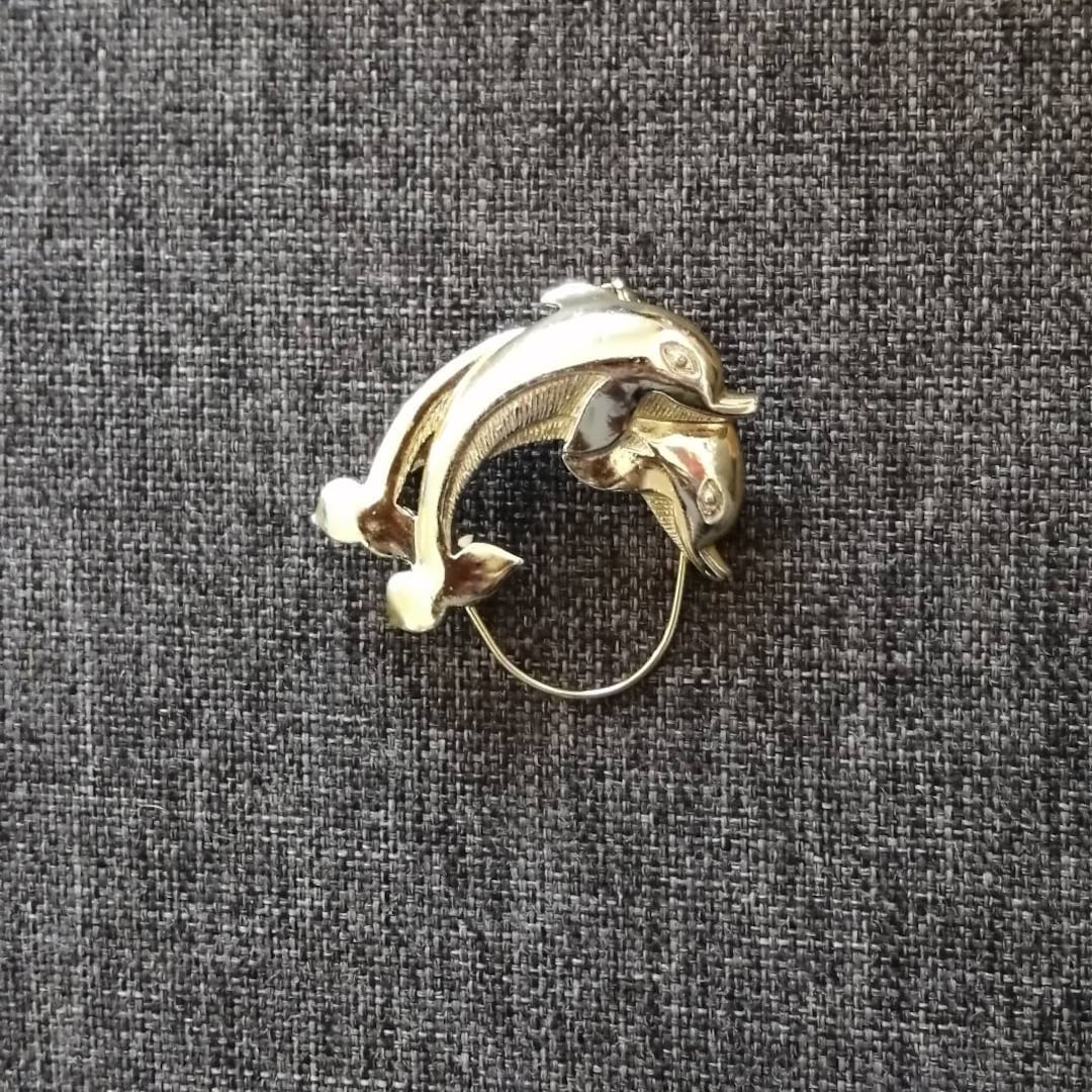 Vintage Dolphin Brooch Eyeglass Holder Brooch Eyeglasses Etsy