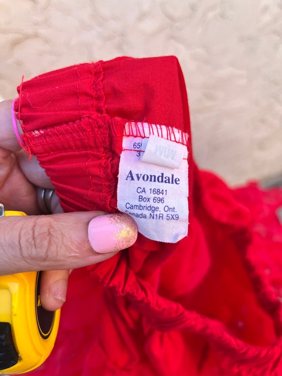 Vintage Blood Red Petticoat Crinoline Small to La… - image 5