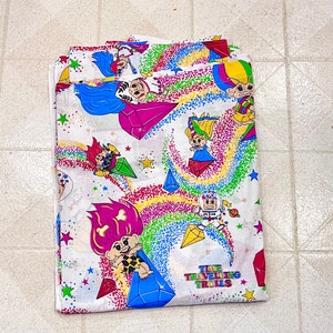 Vibrant Trolls flat sheet twin vintage