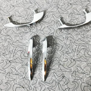 Vintage 1950s Chrome Handles Cupboard Handles Chrome