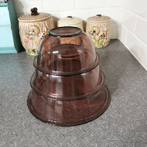 Pyrex Vision Cranberry Mixing Bowls