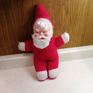 Vintage Rubber face Santa 1950s