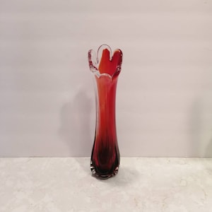 Mid Century Swung Vase Japan Vintage Beautiful