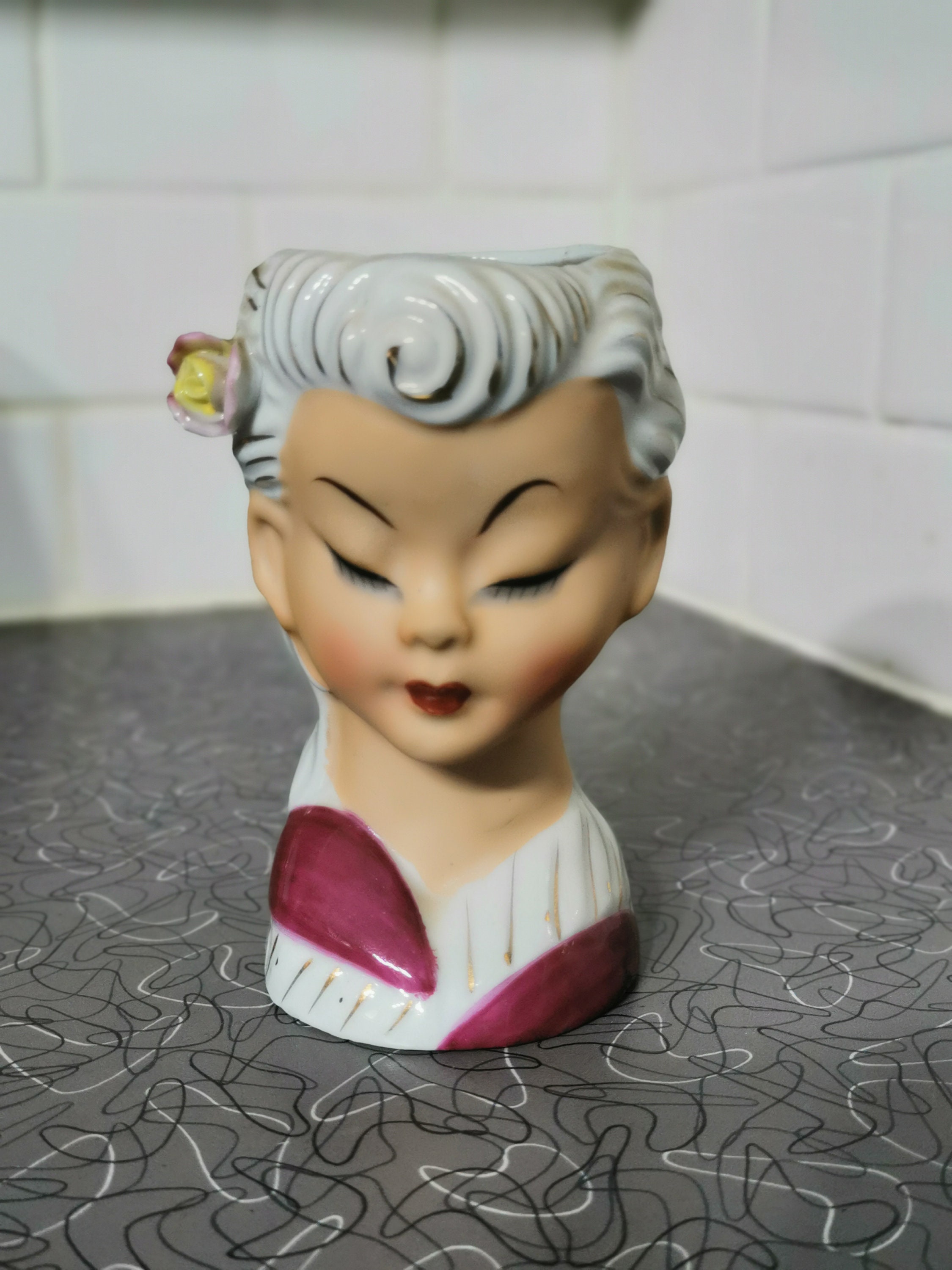 Relpo lady head vase - Etsy 日本