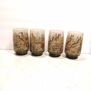Vintage Bird Sand Piper Tumblers Cute Kitschy