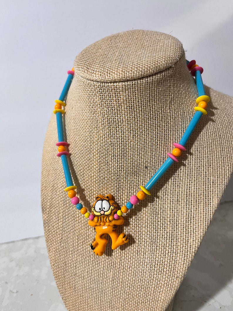 Vintage Garfield Necklace 1981 zdjęcie 3