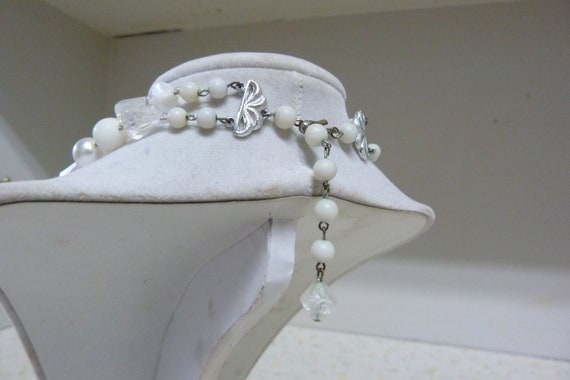 1950's 2 Tier Necklace Made in Germany Vintage br… - image 4