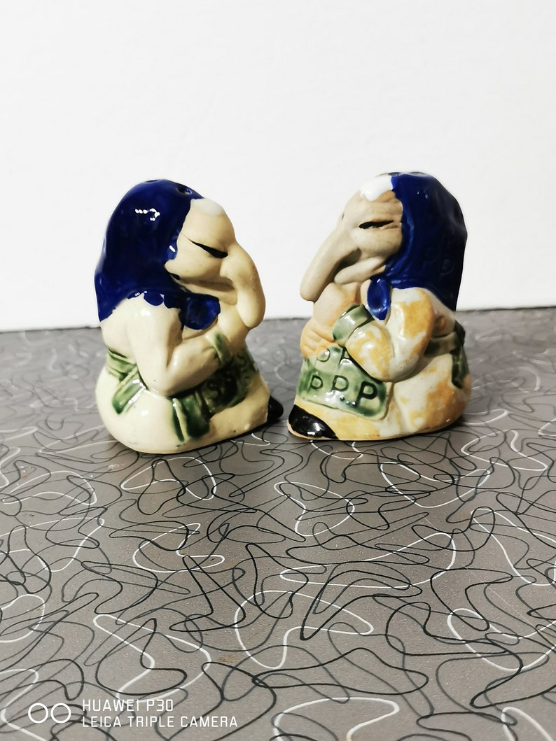 Vintage Kitchen Witch Salt and Pepper Shakers image 1