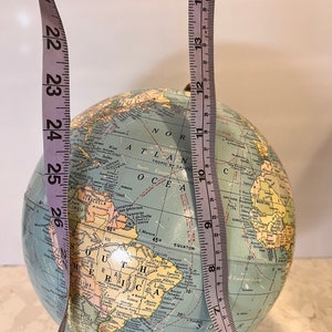 Vintage 9 Inch Crams Terrestrial Globe 1960's-70'a Vintage Modern Globe image 3